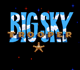 Big Sky Trooper Title Screen